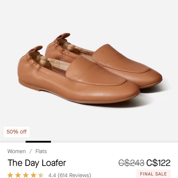 Everlane ‘The Day Loafer’ Sz 6 in Caramel - Picture 5 of 15